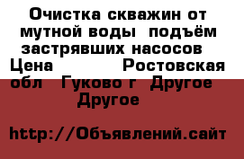 Очистка скважин от мутной воды- подъём застрявших насосов › Цена ­ 1 000 - Ростовская обл., Гуково г. Другое » Другое   